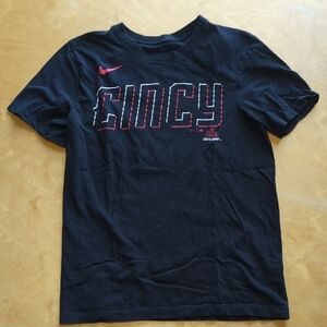 Nike Black Tee with Red CINCY Graphic